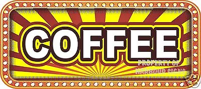 Buy Coffee Decal 18  Concession Food Truck Catering Restaurant Vinyl Menu Stickers • 14.99$