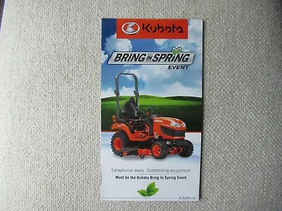 Buy Kubota Lawn Garden Tractor RTVs Zero-turn Mower Backhoe Loader Sales Brochure • 8.99$