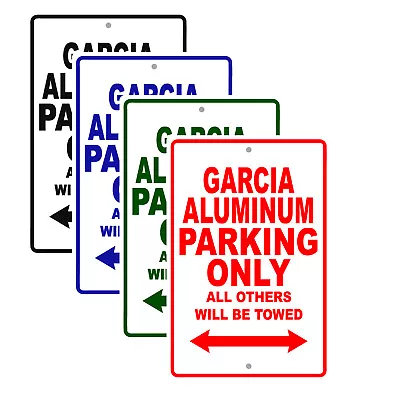Buy Garcia Aluminum Parking Only Boat Ship Yacht Marina Lake Dock Aluminum Sign • 12.99$