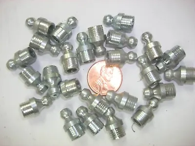 Buy NEW! Lot Of 25 Small Press In Grease Zirks Fittings 5/16  Hole Fit  • 13.50$