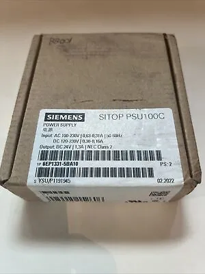 Buy Siemens 6EP1331-5BA10 Power Supply, Input 100-230VAC 0.63-0.31A 50/60Hz • 69$
