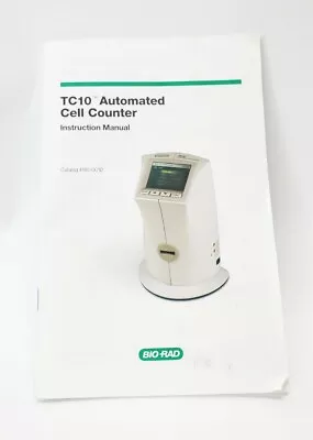 Buy Bio-Rad TC10 Automated Cell Counter Instruction Manual Only Catalog #145-0010 • 23.25$