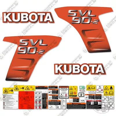 Buy Kubota SVL 90-2 Decal Kit Skid Steer Replacement Decals - 7 YEAR 3M VINYL (90 2) • 159.95$