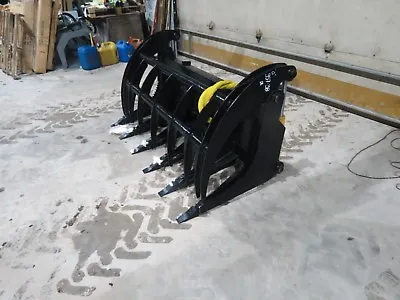 Buy 74 Inch Skid Steer MS Attachments Root Rake Grapple Heavy Duty Cat Case Bobcat • 2,999$
