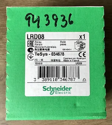 Buy Schneider Electric Thermal Overload Relay LRD08 • 24$