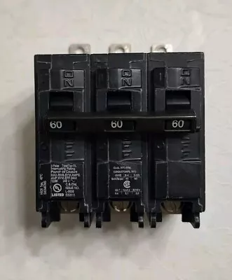 Buy 👀 New Panel Takeout Siemens 60 Amp Bolt-on Circuit Breaker 240 Vac 3 Pole Bl360 • 75$