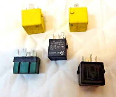 Buy Siemens 5 Pin Relays For MERCEDES 12V Bundle Of 5 ~ See Photos.. • 24.95$