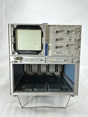 Buy Tektronix ~ 7904A Oscilloscope ~ Main Frame Only ~ Power ON / UNTESTED For PARTS • 299.87$