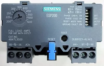 Buy New 48ATL3S00 Siemens ESP200 Solid State Overload Relay 200-600 Amp • 75$