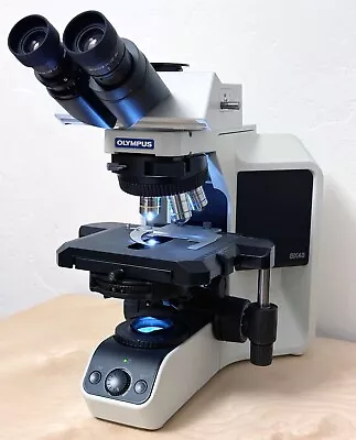 Buy Olympus BX43 Microscope With Trinocular Head & DSLR Camera Adapter - Barely Used • 6,200$
