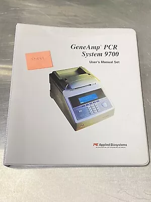 Buy Perkin Elmer PE GeneAmp PCR System 9700 - Users Guide / Instructions Manual • 39.99$