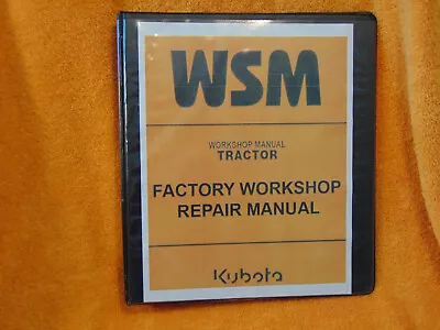 Buy KUBOTA L3560 L4060 L5060 L5460 L6060 Tractor SERVICE Workshop Binder • 30.79$
