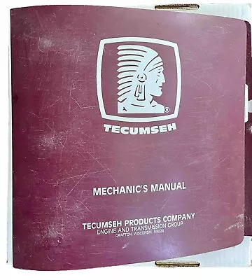 Buy Tecumseh 2 4 Cycle Ohv Small Engine Technical Repair Manual Shop Factory Binder • 99.99$