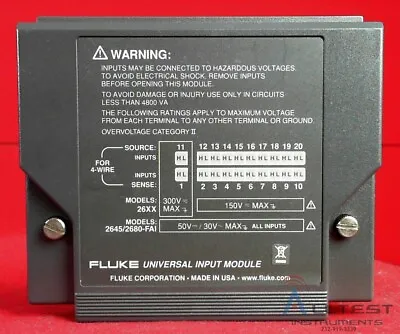 Buy Fluke 2680A-180 Universal Input Module • 625$