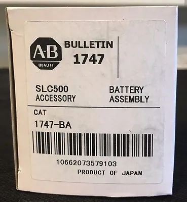 Buy Brand New Allen Bradley 1747-BA, B9650T  PLC Battery,  • 15.75$