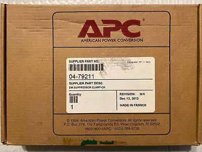 Buy APC /Schneider Electric 04-79211 EMI Suppressor Clamp On • 21.99$