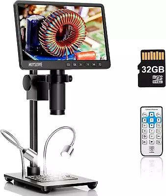 Buy Digital Microscope HDMI 1200x 26MP Coin Soldering Microscope 7  Entire Coin View • 99$