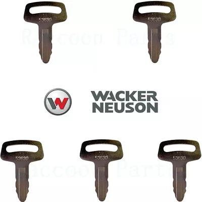 Buy 5 Wacker Neuson Light Tower Keys & Fit Kubota Excavator Loader Generator Tractor • 12$