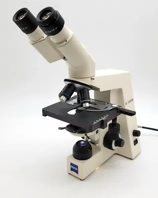 Buy Zeiss Microscope Axiostar With Phase Contrast And 5x, 10x, 40x, 100x Objectives • 995$