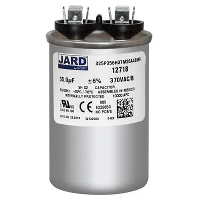 Buy Replacement For CSC 325P356H37N30N4X 35 MFD 370 Volt AC Run Capacitor • 12.05$