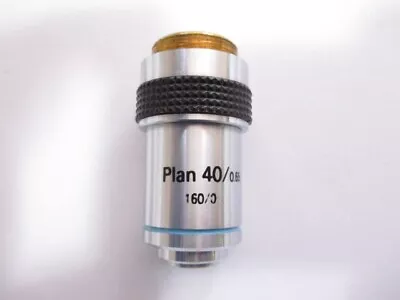Buy Plan 40X 0.65 160/0 Microscope Objective Lens NC No Cover • 50$