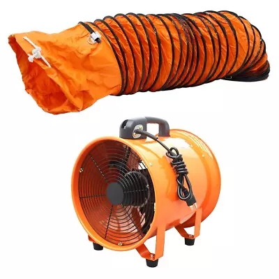 Buy Portable Axial Fan Cylinder Pipe Spray Booth Paint Fumes Blower Ventilation 16  • 308.75$