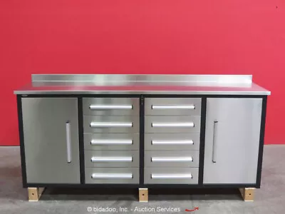 Buy Steelman 10-Drawer 7FT Steel Work Bench Tool Cabinet Shop Box Bidadoo -New • 202.50$