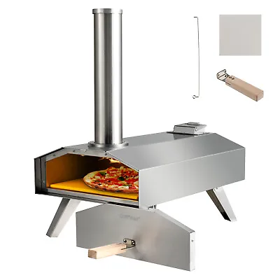 Buy Wood Pellet Pizza Oven Pizza Maker Portable Outdoor Pizza Stone W/ Foldable Leg • 129.99$