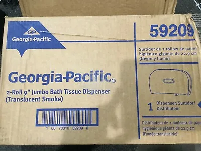 Buy Georgia Pacific 2 Roll 9  Jumbo Bath Tissue Dispenser In Smoke - Toilet Paper Kp • 19.95$