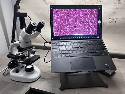 Buy Compound Trinocular Microscope 40x-5000x Magnification Used With USB Camera • 52$