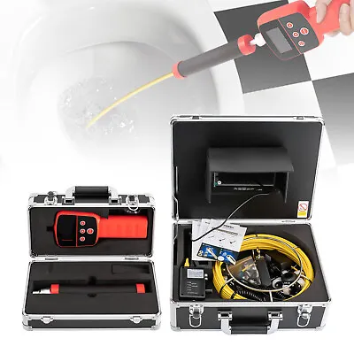 Buy Sewer Camera Pipe Inspection Camera 7  LCD Monitor W/ 65FT Cable & Locator 512HZ • 528.19$