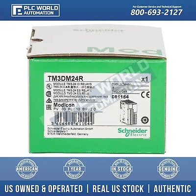 Buy Schneider TM3DM24R TM3-24 Discrete I/O Module, 24 I/O, Screw Terminals Brand New • 125.55$
