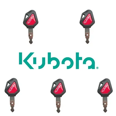 Buy 5X Kubota Ignition Keys 459A Excavator Backhoe Skid Steer Track Loader /w Logo • 9.95$