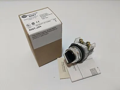 Buy Allen Bradley 800t-j2a Selector Switch 3 Position Maintained 1 No 1 Nc Ser T Nib • 49.99$