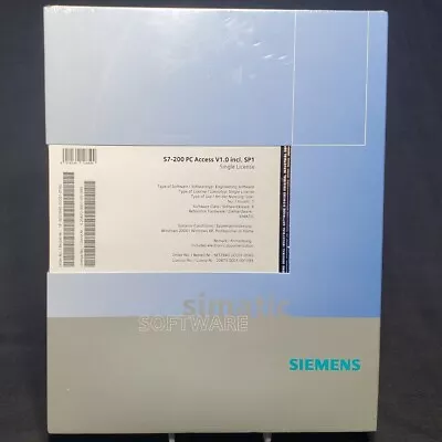 Buy NEW SIEMENS 6ES7840-2CC01-0YX0 PC Access V1.0 Incl. SP1 (1 Year Single License) • 1,099$