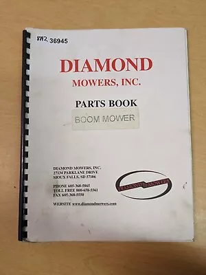 Buy Diamond Mowers Boom Mower Parts Book Manual • 29.90$