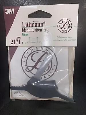 Buy Littmann Stethoscope Identification ID Tag Gray  3M 2171 Engravable Or Write-on • 4.50$