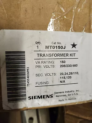 Buy SIEMENS MT0150J / MT0150J Control Transformer • 89.99$