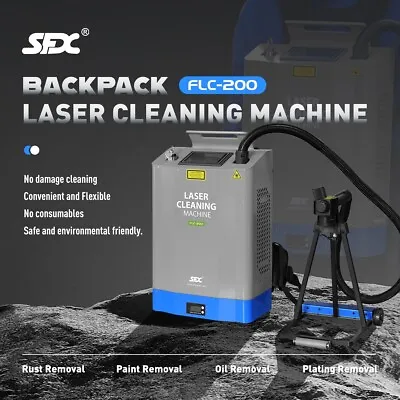 Buy 200W Backpack Pulsed Laser Cleaner Machine Self-propelled Design Rust Removal • 15,499$