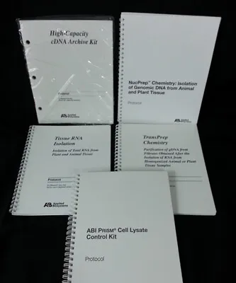 Buy Applied BioSystems ABI PRISM 6100 6700 User Guide Set NEW Free Shipping • 14.99$