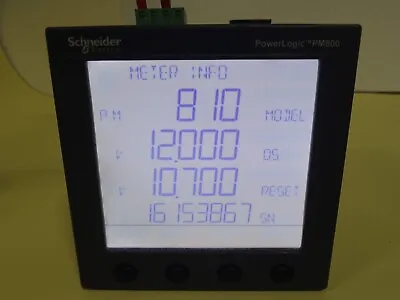 Buy PowerLogic PM810MG H/W: H9 F/W: 12.000 Schneider Electric Power Meter • 299$