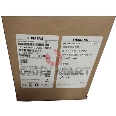 Buy New Siemens 6SE6440-2UD31-1CA1 MicroMaster 440 Constant Torque Power 3AC, Sealed • 1,408.53$