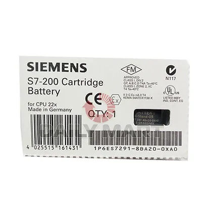 Buy Siemens 6es7291-8ba20-0xa0 6es7 291-8ba20-0xa0 S7-200 Cpu Module Battery • 53.90$