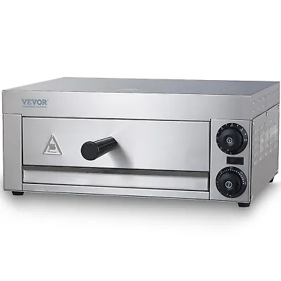 Buy VEVOR Electric Countertop Pizza Oven 12  1500W Adjustable Temp 0-60 Minute Timer • 108.99$