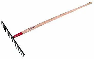 Buy Red Rooster® Landscape Road Rake Wood Handle Forged Heavy Duty - 16 Tines 66  • 136.19$