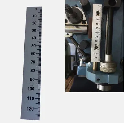 Buy Milling Machine 0-120mm Depth Feed Rod Scale Ruler Aluminum For Bridgeport B159 • 8.79$