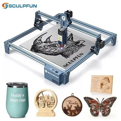 Buy SCULPFUN S9 Full Metal Ultra-fine Laser Engraving Machine Wood Laser Engraver • 169.99$
