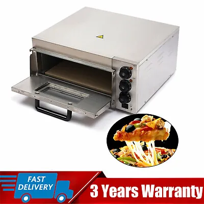 Buy Electric 1.5kw Pizza Oven Stainless Steel Ceramic Stone Fire Stone Oven 1 Layer • 161.10$