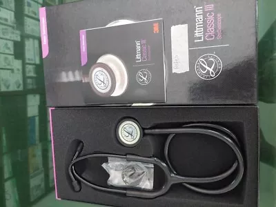 Buy 3M Littmann Classic III Monitoring Stethoscope Black With Rainbow 5870 • 70$