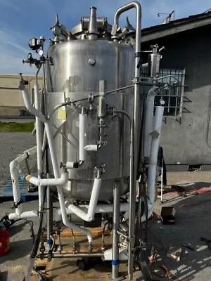 Buy Allegheny Bradford SS Jacketed Reactor 302 PSI 500 (700L) Bioreactor W/Agitator • 3,999$